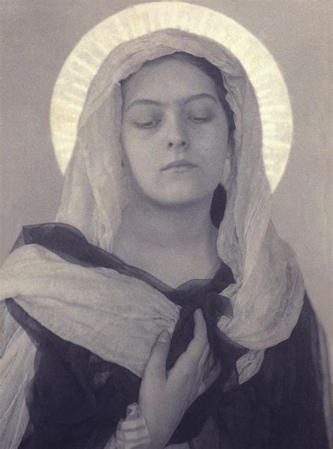 Mary Woman Posed As Virgin Mary Photograph By Everett Fine Art America