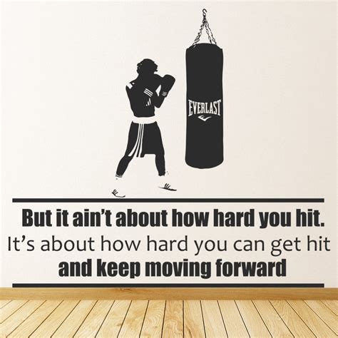 How Hard You Can Hit Rocky Boxing Quote Wall Sticker