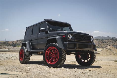 Lifted Matte Black G Wagen On Forgiato Wheels And Customized By R1