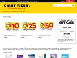 Checking the balance on your gift cards online is an easy process. Giant Tiger | Gift Card Balance Check | Balance Enquiry ...