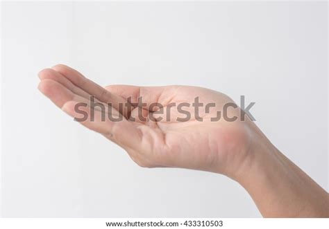 Closeup Beautiful Womans Hand Isolated On Stock Photo 433310503