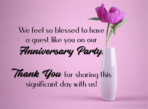 Thank You Messages For Anniversary Wishes And Ts Wishesmsg Wedding