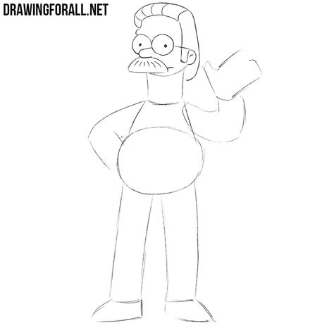 How To Draw Ned Flanders