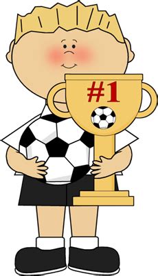 Boy with Soccer Trophy Clip Art - Boy with Soccer Trophy Image | Soccer trophy, Clip art, Soccer ...