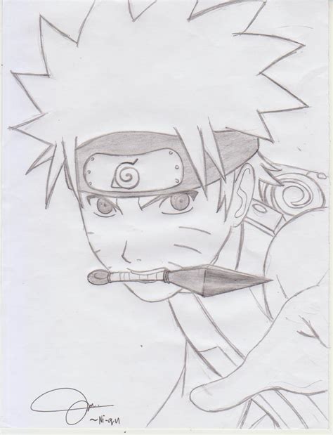Another Naruto Sketch By Ni Qu On Deviantart