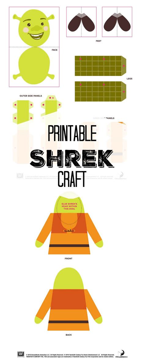 Shrek Papercraft Papercraft Among Us