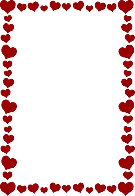 51 Best Heart Borders Images On Pinterest Writing Paper Backgrounds