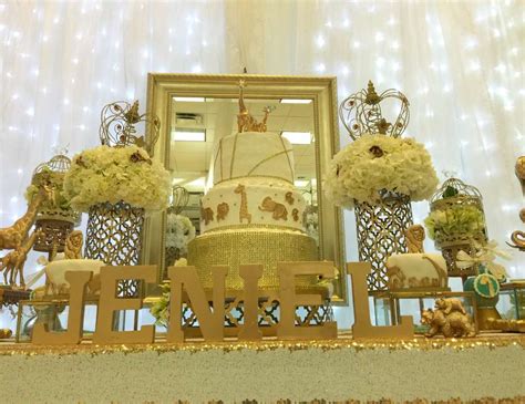 Gold safari baby shower decorations. Safari / Baby Shower "Elegant Safari Baby Shower" | Catch ...