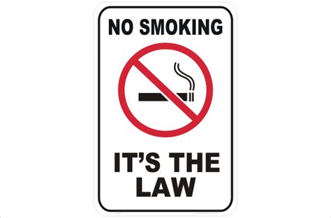 Effective immediately, the no smoking law will now limit smoking zones to further discourage smoking among malaysians. No Smoking P2230 - National Safety Signs