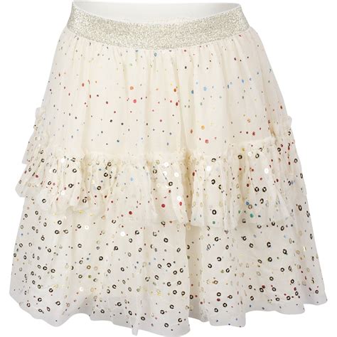 Billieblush Girl Sequin Polka Dot Tulle Skirt Bambinifashion Com