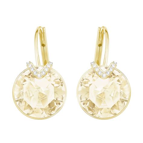 Ladies Swarovski Jewellery Gold Plated Bella Earrings 5353214