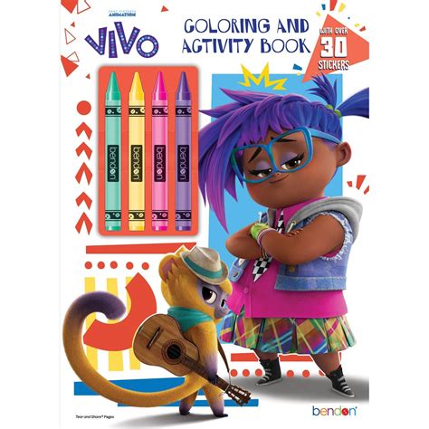 Bendon Vivo Coloring Book With Crayons 1 Ct Shipt