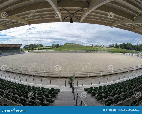 Wide Angle View Of Hippodrome In Harmony Park Lithuania Stock Image