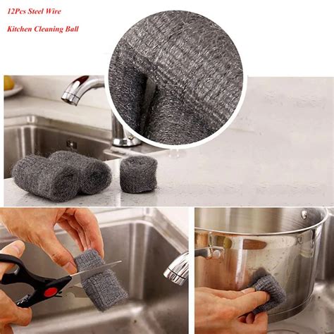 Pcs Set Premium Steel Wool Kitchen Cleaning Ball Stainless Steel Pan Cleaner Drop Shipping In