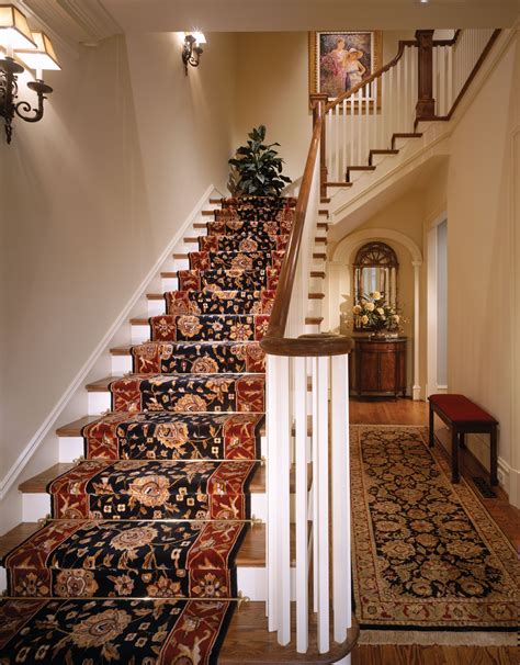 Zoroufys Heritage Collection Stair Rods On A Staircase With A Carpet