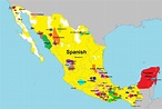 Languages of Mexico | World geography, Language, Map