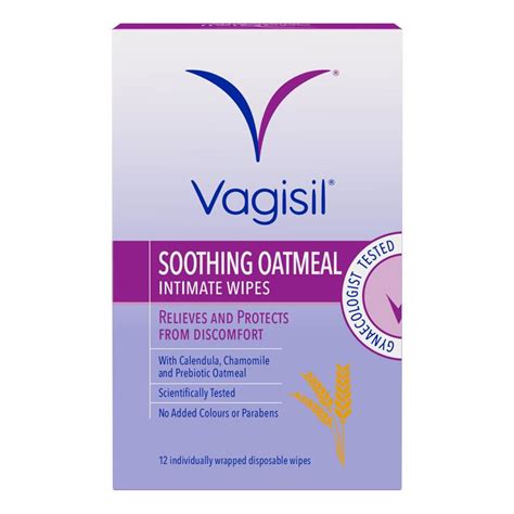 Buy Vagisil Soothing Oatmeal Wipes 12pk Online At Epharmacy®