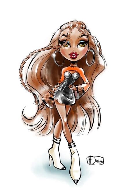 Pin By ᎶᎥᎶᎥ On Bratz Comic Art Girls Doll Drawing Black Girl Art