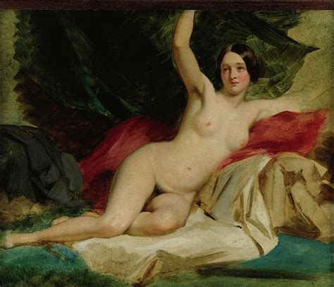 Reclining Female Nude Painting By William Etty