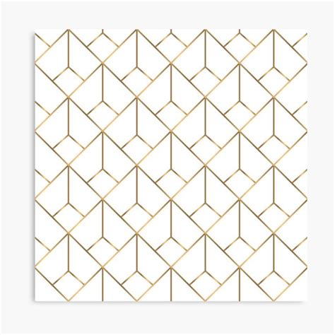 Geometric Gold Pattern Design 007 Canvas Print For Sale By Isko1977