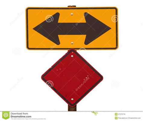 Two Way Arrow Road Sign Stock Photo Image Of Sign Arrow