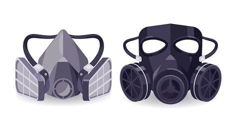 premium vector gas mask respirator