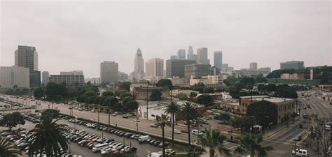 Stock Photo La La Los Angeles City Skyline With