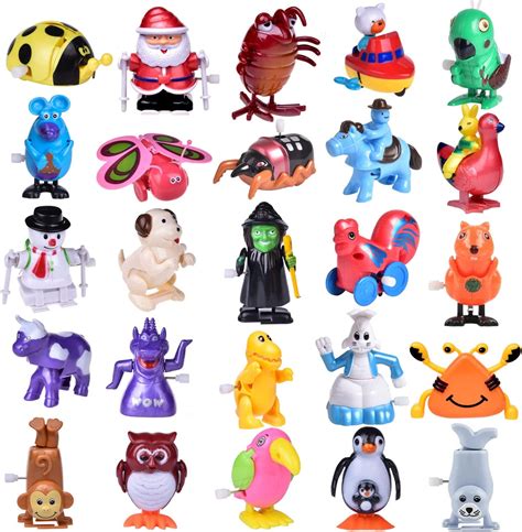 Fun Little Toys 25 Pcs Wind Up Toys For Kids Assorted Animals Bulk
