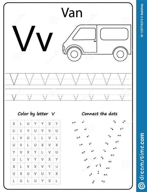 Practice sounds associated with each letter. Letter V Worksheets For Kindergarten ...