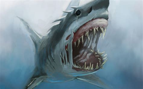 Megalodon Wallpapers Top Free Megalodon Backgrounds Wallpaperaccess