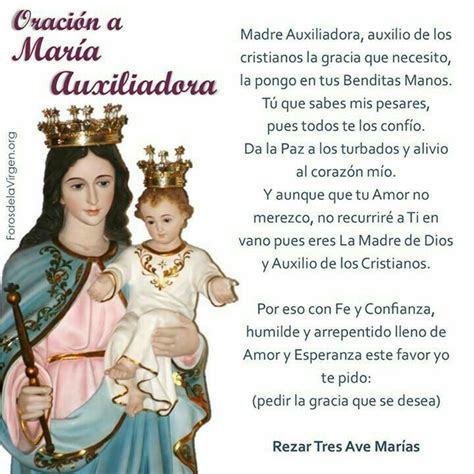 Pin De Rosario Viviente Puerto Rico En Oraciones Oracion A Maria
