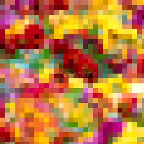 Illustration Of Colorful Pixels Stock Illustration Illustration Of