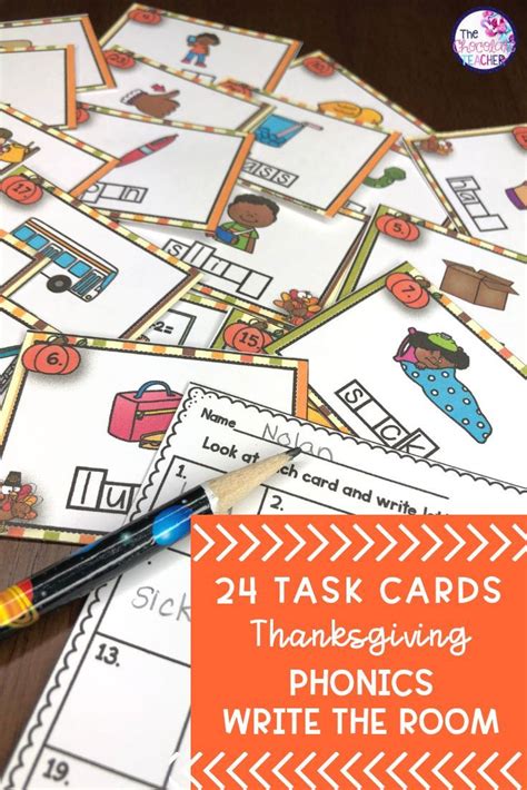 Thanksgiving Phonics Write The Room With Short Vowels Blends Digraphs