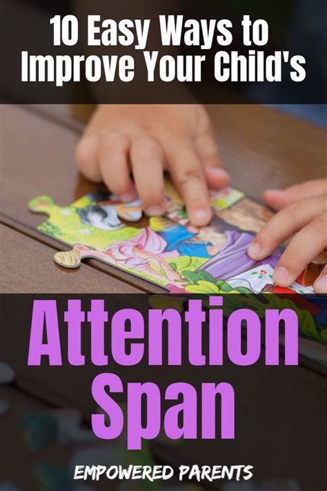 Simple Activities To Increase Preschoolers Attention Span Empowered