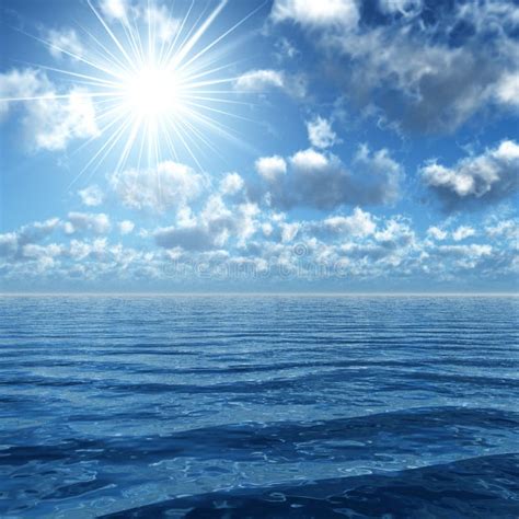 Sunshine Upon The Ocean Stock Image Image Of Island Meteorology 2143257