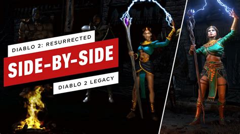 Diablo 2 Vs Diablo 2 Resurrected Graphics Comparison Short Youtube