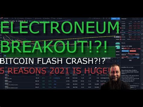 Moreover, 2021 seems to be the blockbuster year for bitcoin, leaving other assets behind. BITCOIN FLASH CRASH!!! ELECTRONEUM BREAKOUT!!! 5 REASONS ...