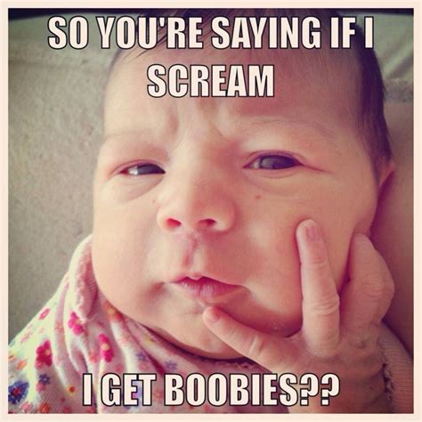 Baby Humor Funny Baby Pictures Funny Babies Breastfeeding Humor