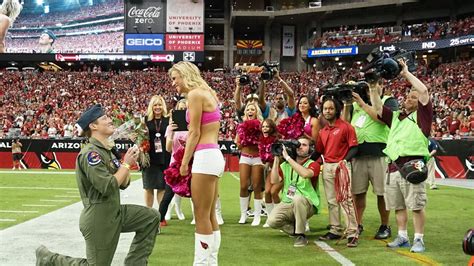 Cheerleader Claire Gets Engaged