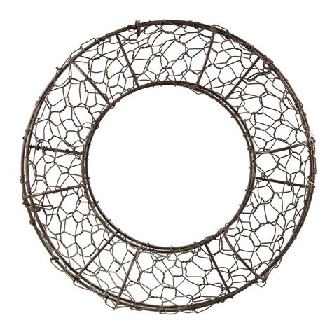 12 Fillable Rust Chicken Wire Wreath Form 36036 Wire Wreath Wire