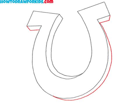 How To Draw A Horseshoe Easy Drawing Tutorial For Kids