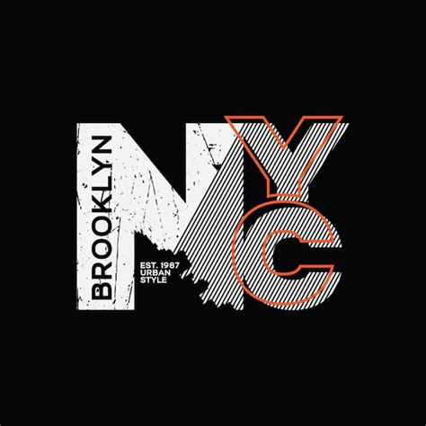 Premium Vector New York Brooklyn Typography Vector T Shirt Design