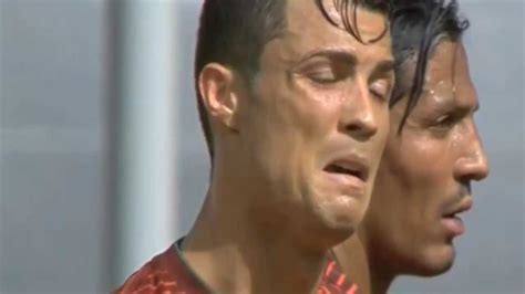 Cristiano Ronaldo Crying In World Cup Brazil 2014 Slow Motion Youtube