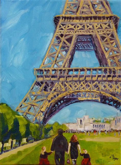 Pin By Mădălina Neacşu On Paris Art Eiffel Tower Painting Eiffel