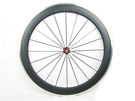 Front 60mm Clincher Carbon Road Cycle Wheel 3kud Is Ok Special Holes
