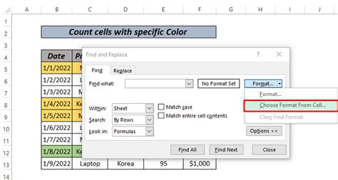 Excel Formula To Count Cells With Specific Color 4 Ways Exceldemy