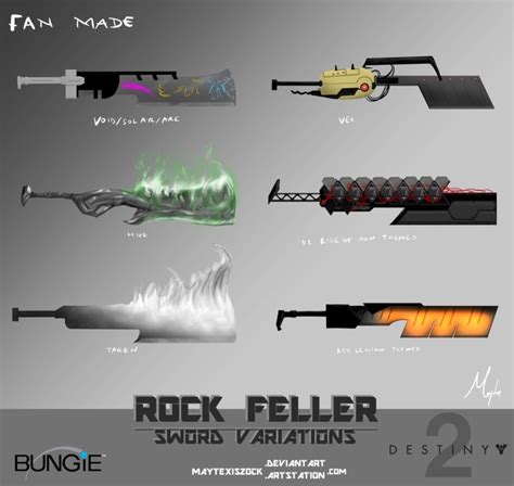 Destiny Concept Rock Feller Sword Variations By Maytexiszock