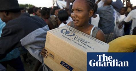 humanitarian aid distributed to haiti quake survivors world news the guardian