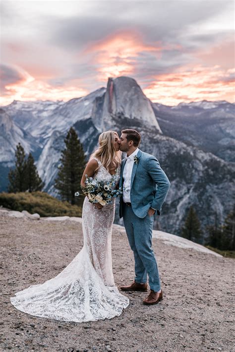 Intimate Wedding In Yosemite National Park Backyard Reception Dinner — Adventure Wedding