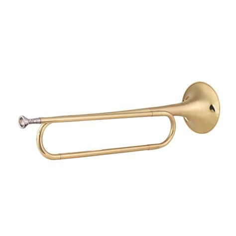Muslady B Flat Bugle Call Trumpet Brass Material With Mouthpiece For